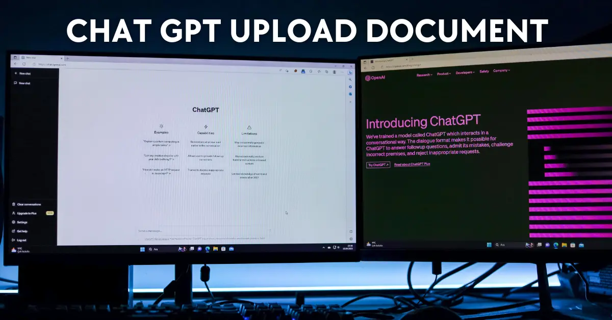 Chat Gpt Upload Document